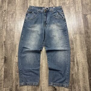 Vintage Y2K Raider Infamous Baggy Wide Leg Skater Denim Jeans